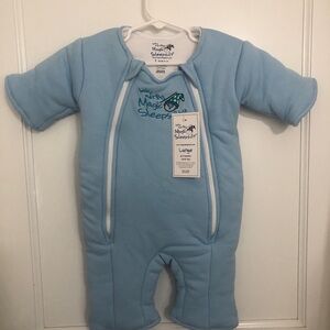 New! NWT Baby Merlin's Magic Sleepsuit - Blue - Sz L - 6-9 months 18-21 lbs